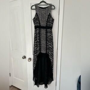 Black and white animal print gown. Bcbg. Size 6.